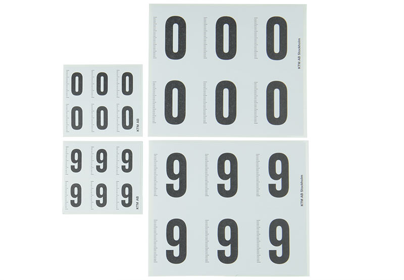 adhesive numbers and arrows